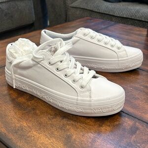 Nautica Women Fashion Sneaker - Lace-Up Tennis Casual Shoes